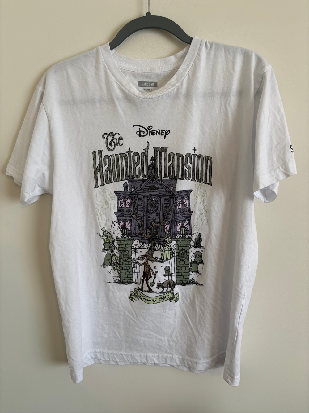 Stance White Disney The Haunted Mansion Short Sleeve Tee